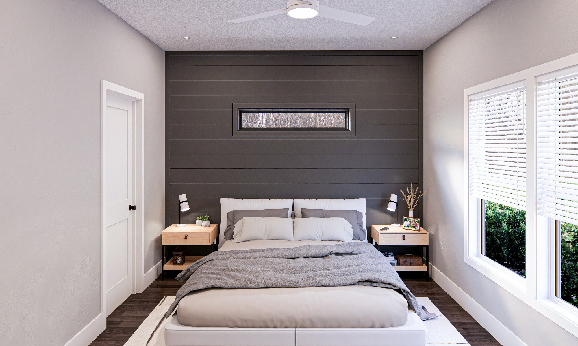 Texoma----Master-Bedroom--Shiplab-Horizontal-Iron-Ore